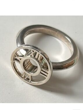 Tiffany & Co. Silver Atlas Medallion Ring